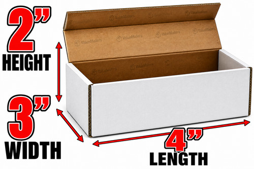 200 4x3x2 white corrugated - 4x3x2,