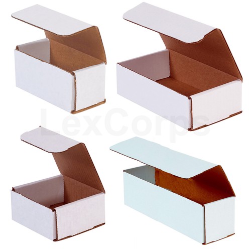 White corrugated mailers many - white,
