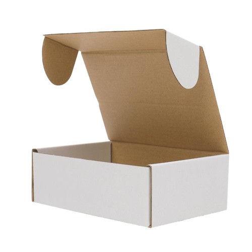 White corrugated shipping - white,